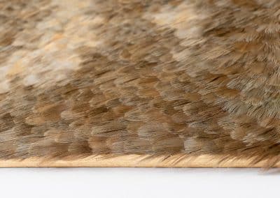partridge-featthers-acrilic-wood-mosaic-paint-cuadro-mosaico-plumas-perdiz-madera-gold-leaf-frame-pan-oro-marco